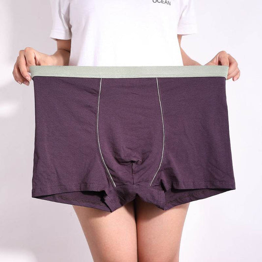 Men's Oversized Cotton Baggy Boxers - Mubimart