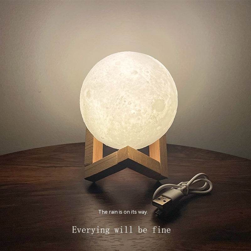Moon Rechargeable Small Night Lamp - Mubimart