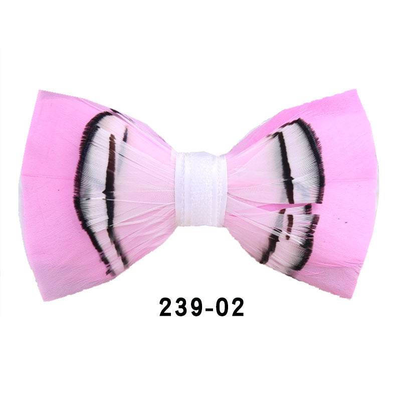 Men's Bow Tie Pink Bow Tie - Mubimart