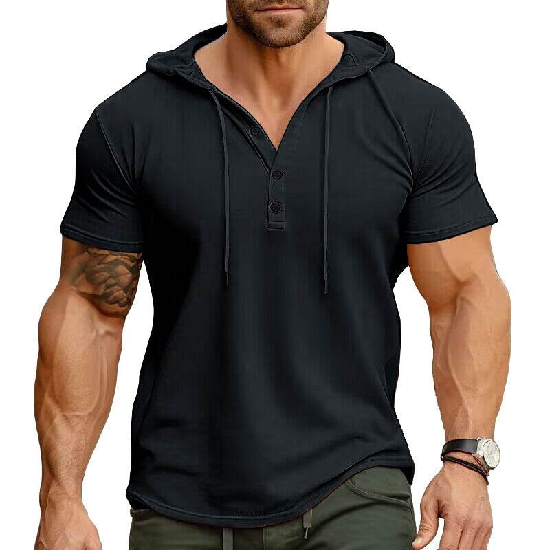 Men's Fashion Casual Exercise Workout Short Sleeve T-shirt - Mubimart