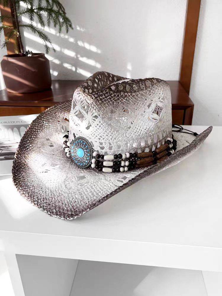 Summer Outdoor Ethnic Style Fedora Hat West - Mubimart