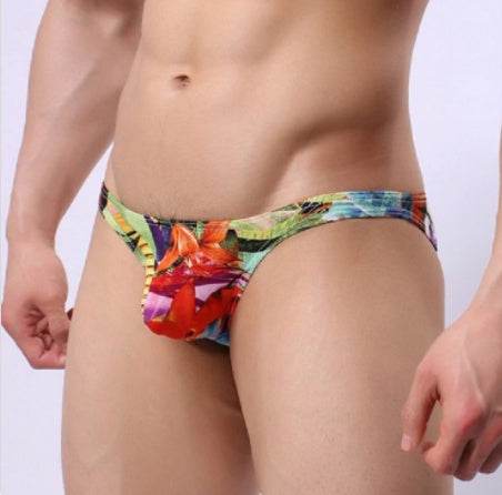 Men's Briefs Fashion Printed Men's Underwear Modal Comfortable Breathable Men's Briefs - Mubimart