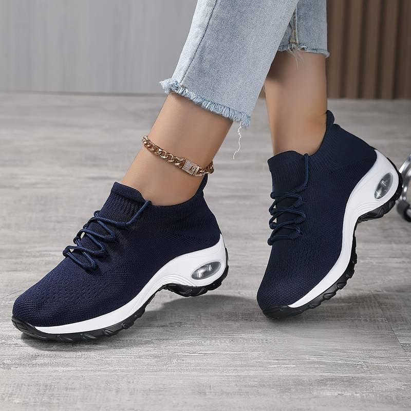 Sports Women Flying Knit Socks Shaking Shoes