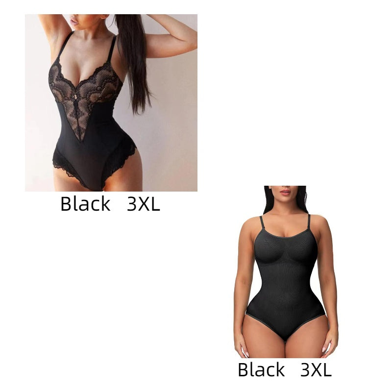 Lace Lace Stitching  Bodysuit Erotic Lingerie Women - Mubimart -  