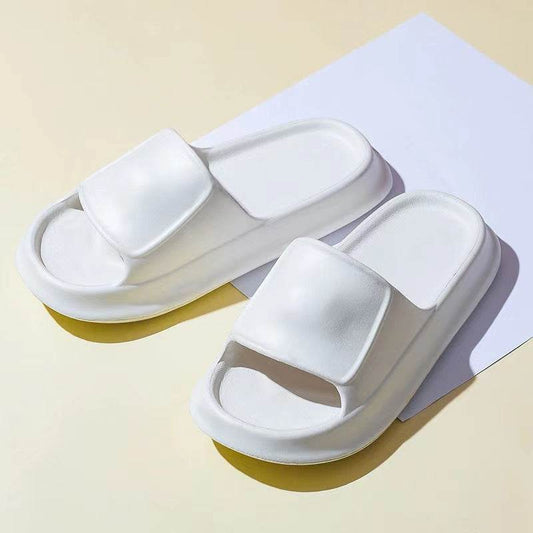 Unisex Thick Bottom Slipper Summer Home Use For Women And Men Comfortable And Lightweight Shower Slippers - Mubimart