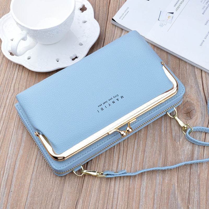 Lock Crossbody Bags Women Shoulder Bag Clutch Ladies Mobile Phone Bag Purse Handbag - Mubimart