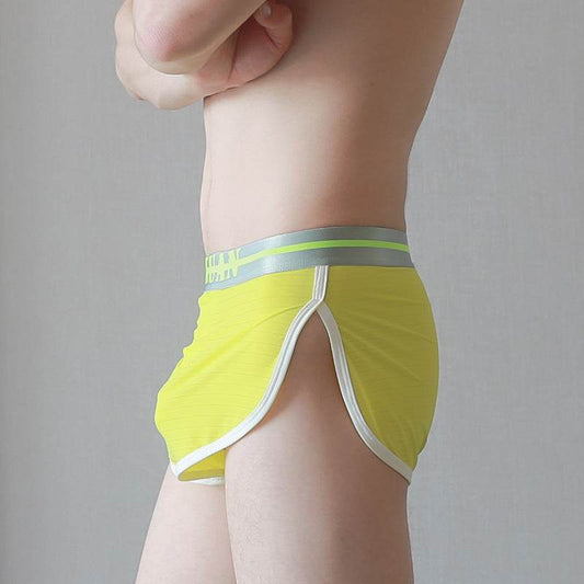 Underwear Ice Silk Split Home Shorts Men - Mubimart