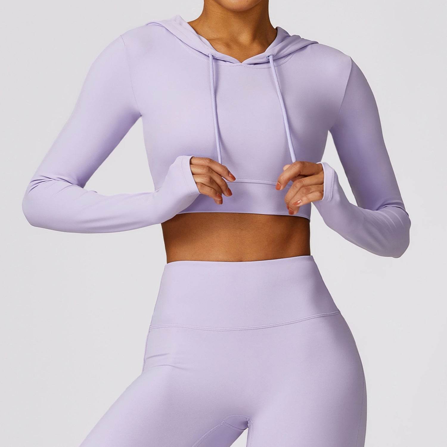 Outdoor Running Exercise T-shirt Hooded Workout Clothes Top - Mubimart