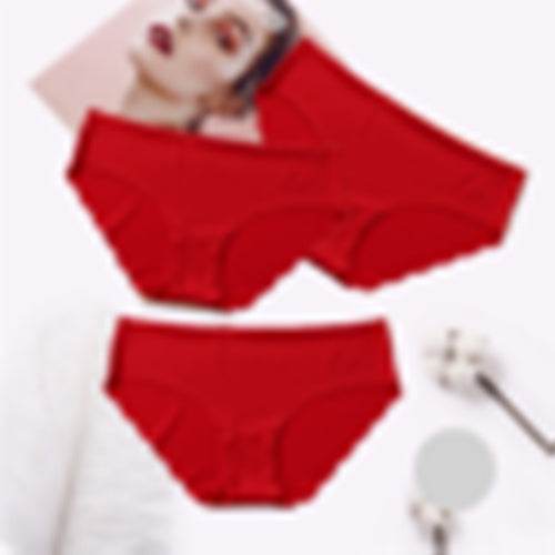 Women Ultra-thin Underwear Seamless Panties Low-Rise Briefs - Mubimart