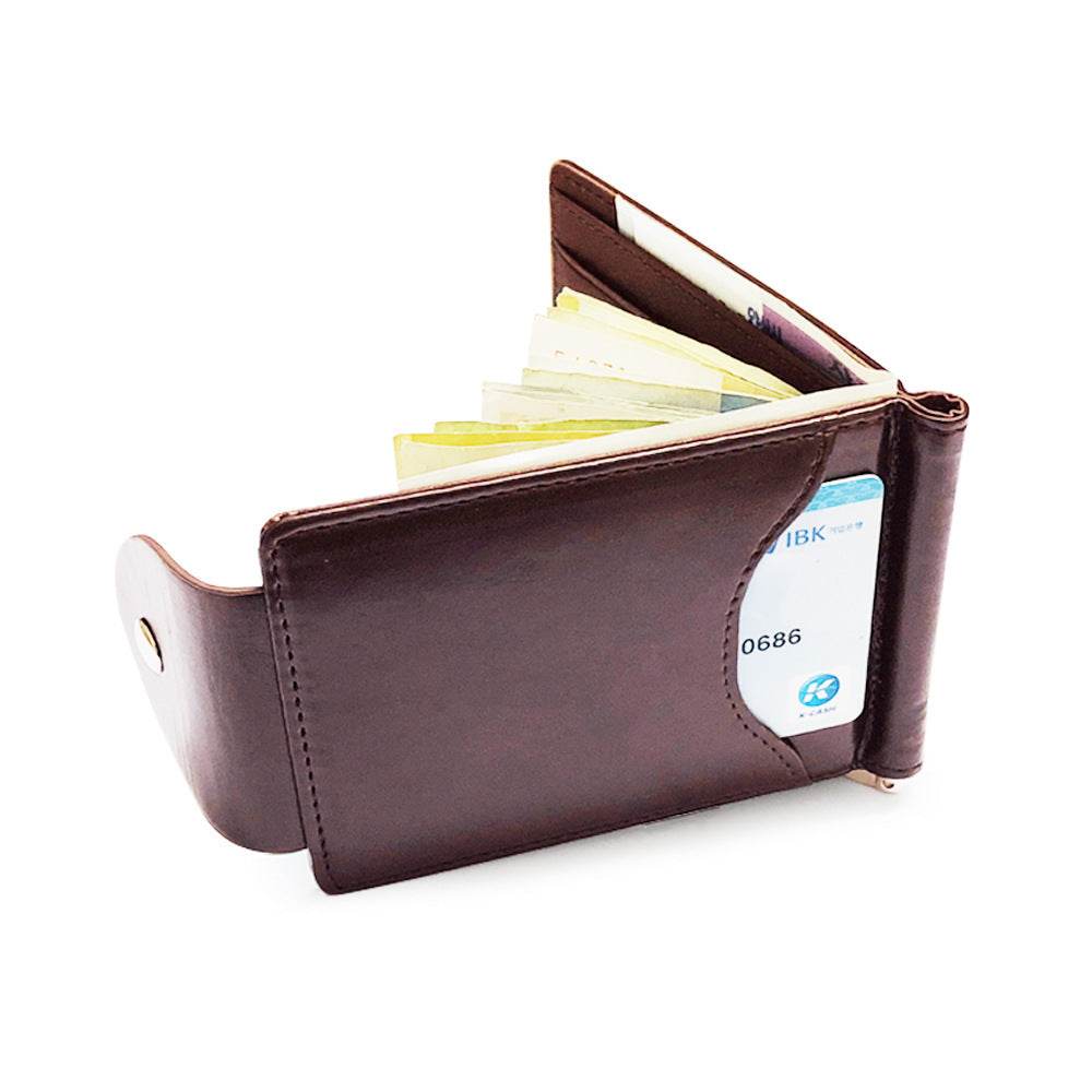 PU Leather Wallet Short Fashion Men's Wallet - Mubimart