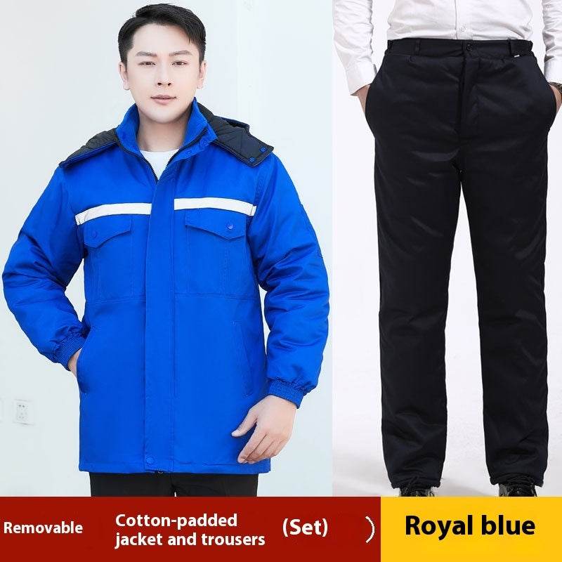 Winter Work Clothes Cotton-padded Coat For Men - Mubimart