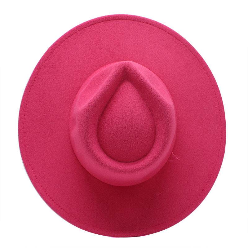 New Woolen Casual Fedora Hat - Mubimart