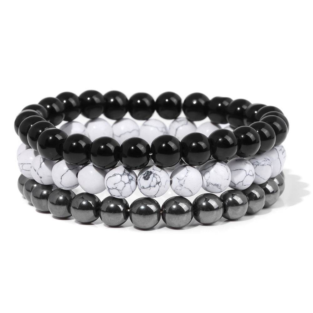 Natural Stone Bead Bracelet For Men - Mubimart