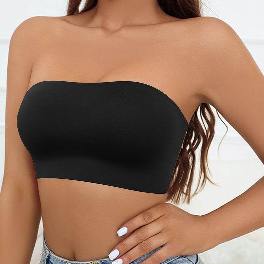 Strapless Seamless Ice Silk Push Up Women's Bra - Mubimart