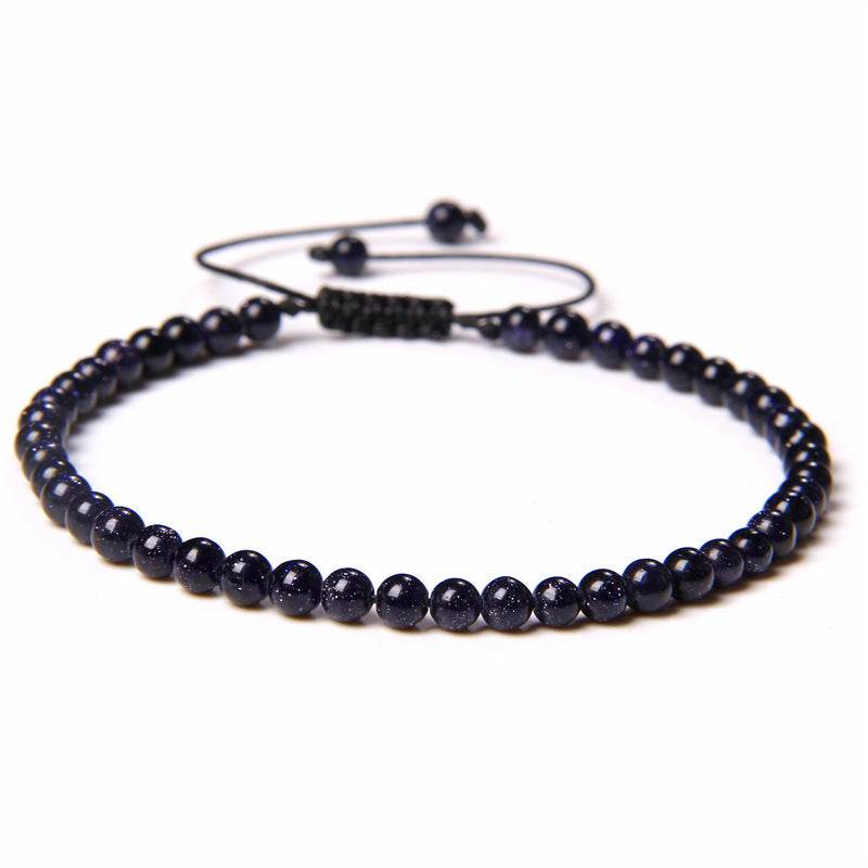 Adjustable Natural Raw Gemstone Beading Bracelet - Mubimart
