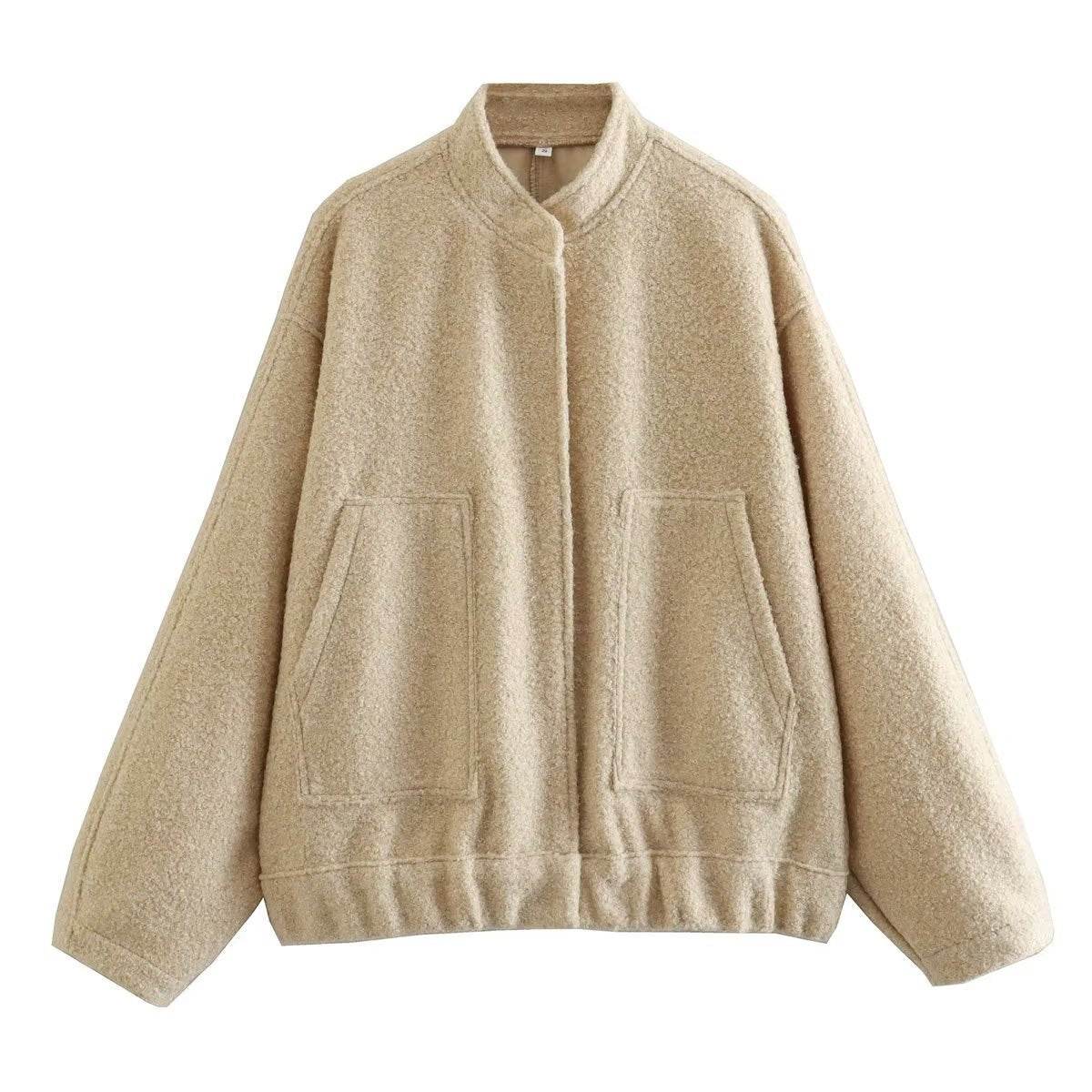 Fashion Casual Bomber Jacket Coa - Mubimart