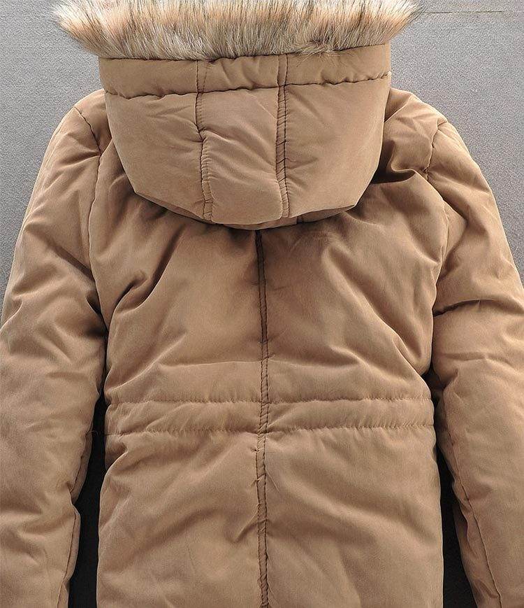 Men Winter Coat Lamb Wool Liner Thick Padded Jacket Men's Cotton Coat - Mubimart