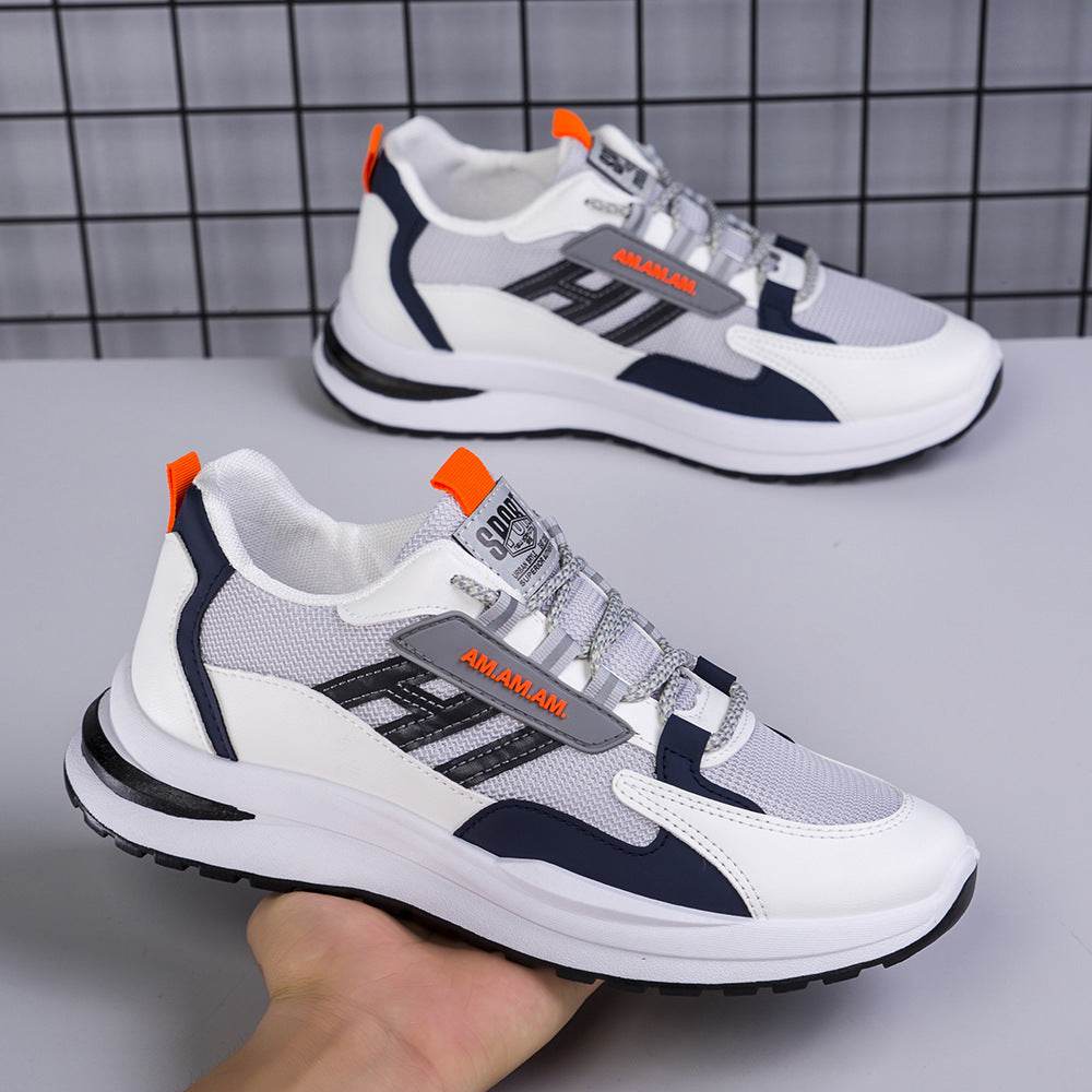 Men Sneakers White Sports Shoes Running Walking - Mubimart