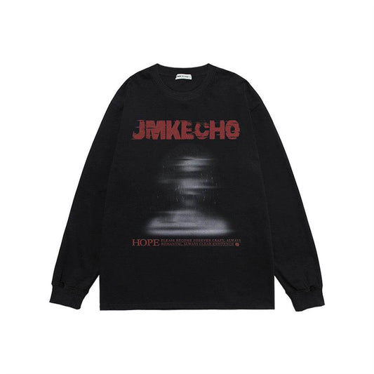 Fashion Printed Loose Sweatshirt Men - Mubimart