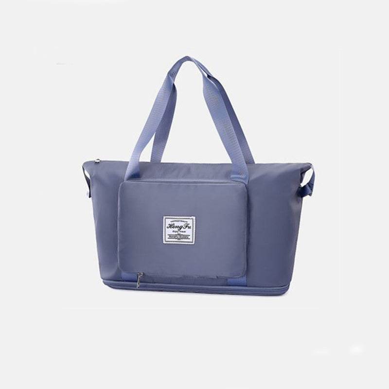 Foldable Storage Travel Bag Waterproof Large Capacity Gym Fitness Bag Weekender Overnight For Women - Mubimart