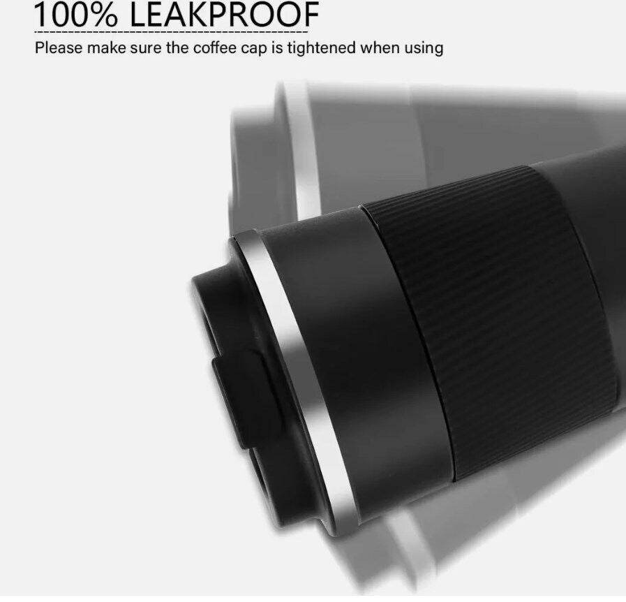 510ML Leakproof Insulated Thermal Travel Stainless Steel Coffee Mug Cup Flask - Mubimart
