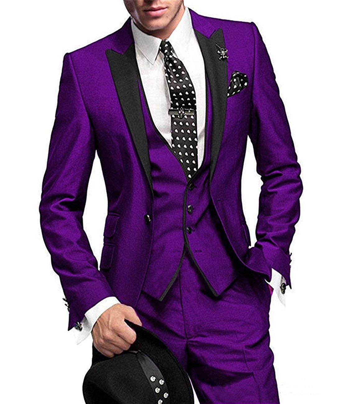 Men's Three-piece Suit Bridegroom Best Man Wedding Suit Men - Mubimart