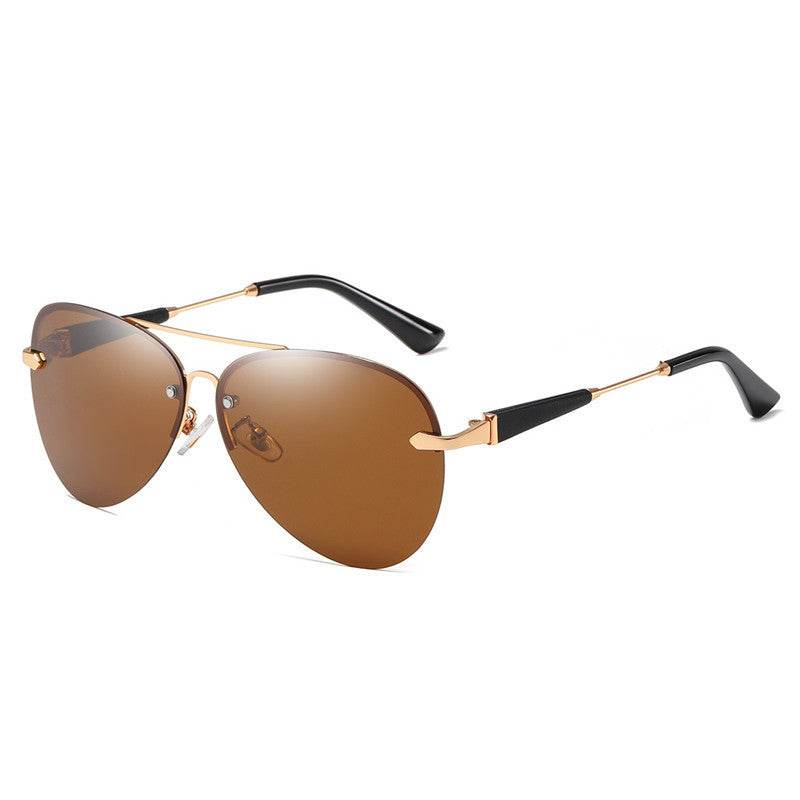 Polarized Sunglasses Classic Rimless - Mubimart