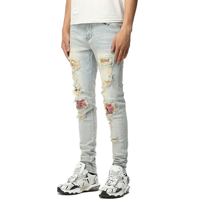 Versleten waskleur Slim Fit INS Jeans