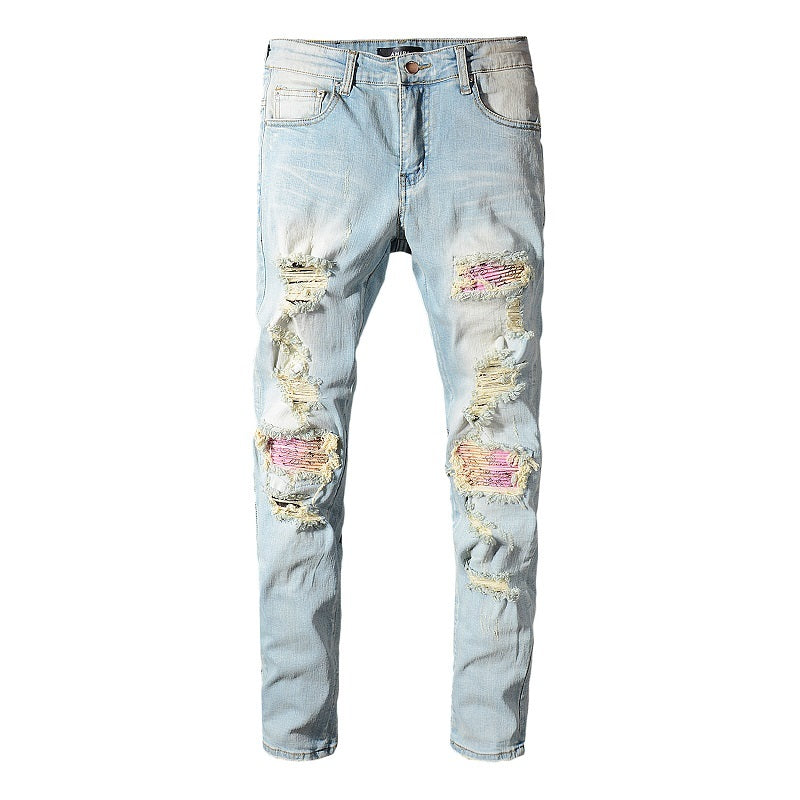 Versleten waskleur Slim Fit INS Jeans