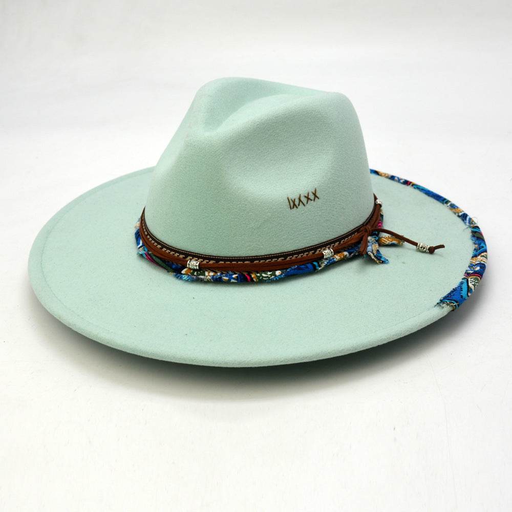 Fashion Retro Original Design Fedora Hat European And American Fur Felt Hat - Mubimart