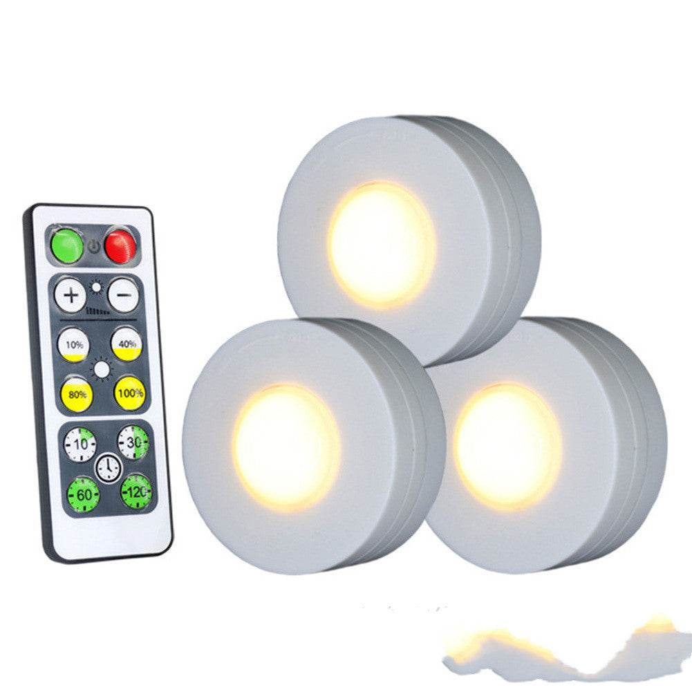 Creative Dimming Timing Cabinet Light Wireless Remote Control Night Light Touch Lamp Cabinet Light Small Night Lamp - Mubimart