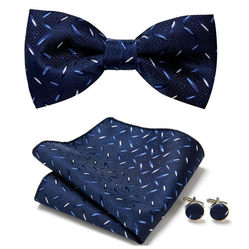 Three Piece Set Of Stylish Bow Ties - Mubimart