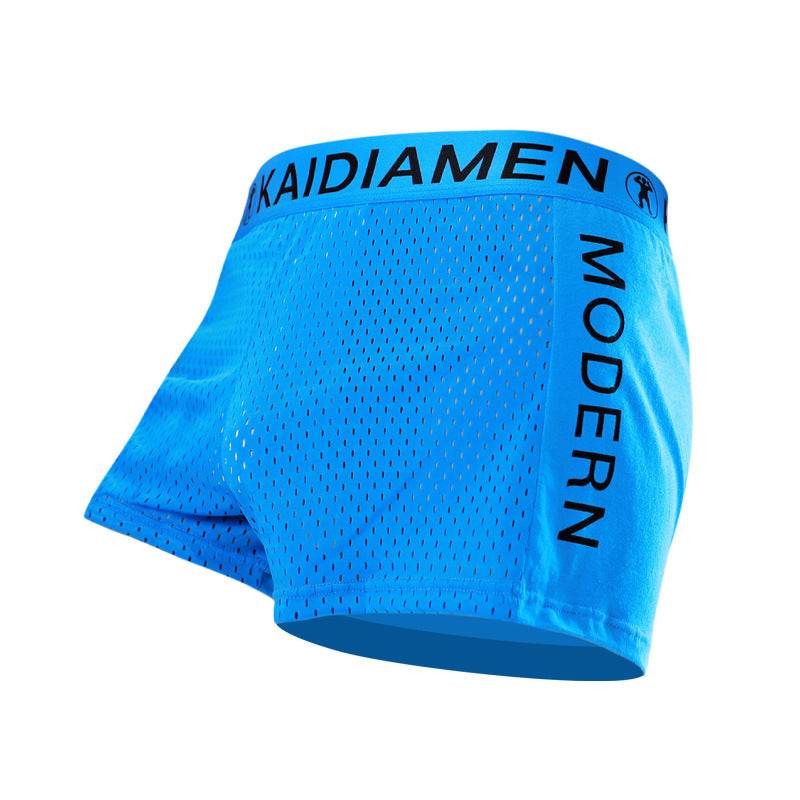 Men's Ice Silk Mesh Breathable Boxers - Mubimart