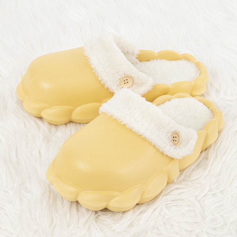 Detachable Shoes Winter Slippers For Women Waterproof Slippers - Mubimart