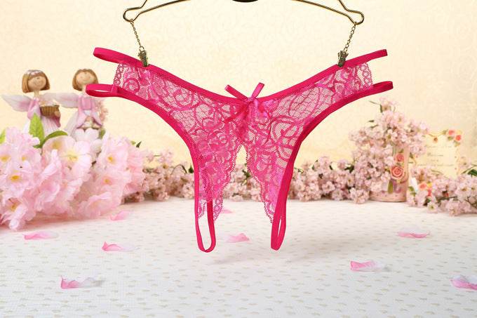 Women's Nylon Lace Thong Lightweight - Mubimart
