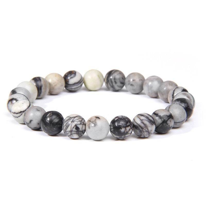 Natural Stone Beads Bracelet Men - Mubimart