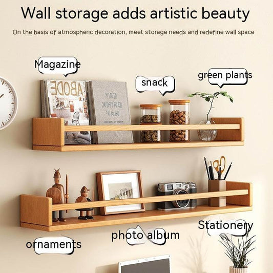 Shelf Partition Wood Board Parcel Shelf Shelf Wall Hanging - Mubimart