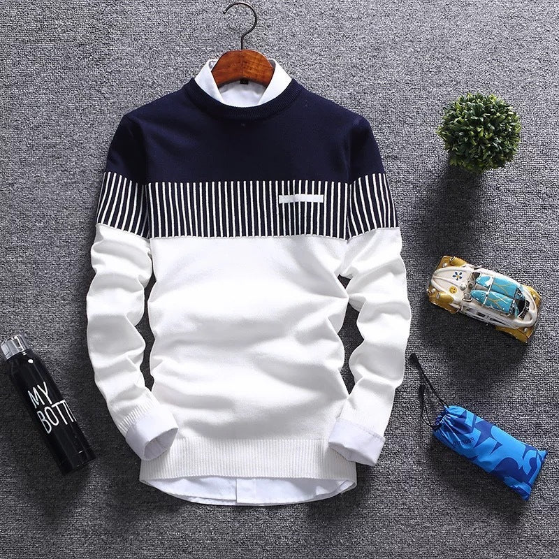 Men's Crew Neck Sweater Pullover Sweater