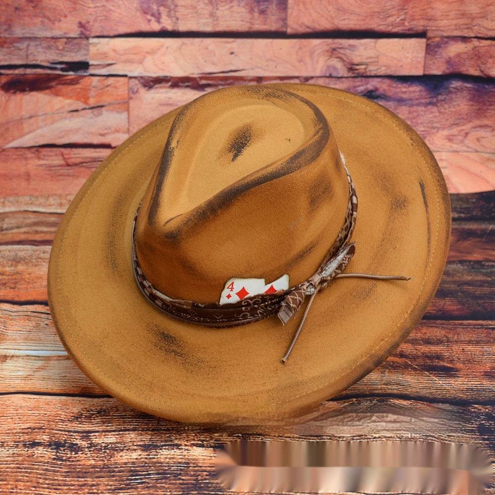 Fashion Retro Original Design Fedora Hat European And American Fur Felt Hat - Mubimart