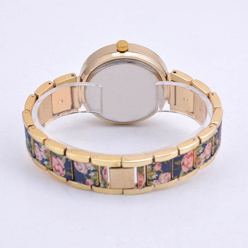 Fashion Printing Steel Watch Women - Mubimart