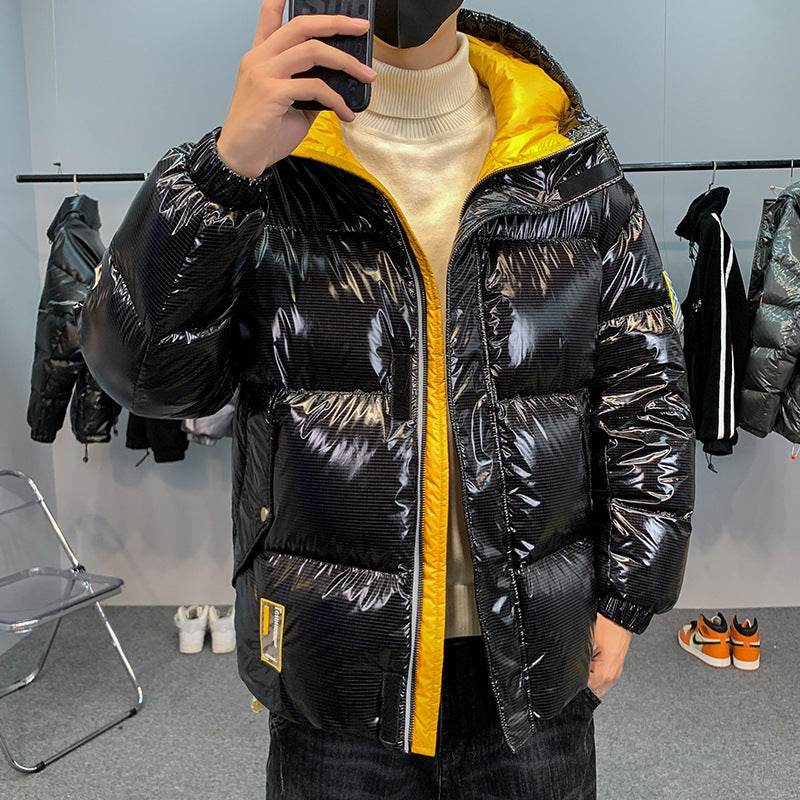 Thickened Warm Bright Windproof 90 Down Down Jacket - Mubimart