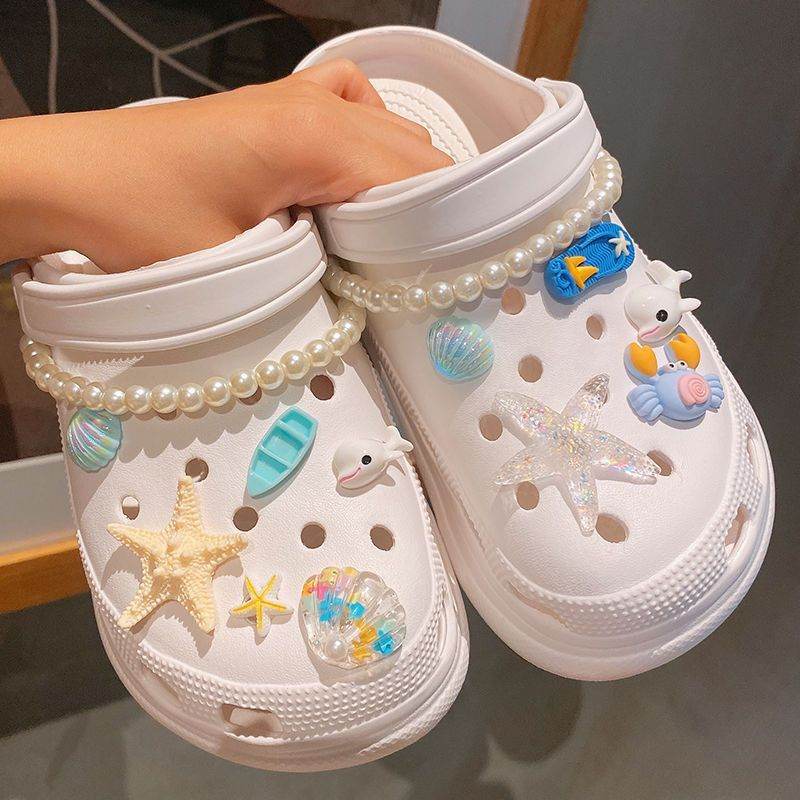 Simple Cartoon Ocean Clogs Accessories - Mubimart