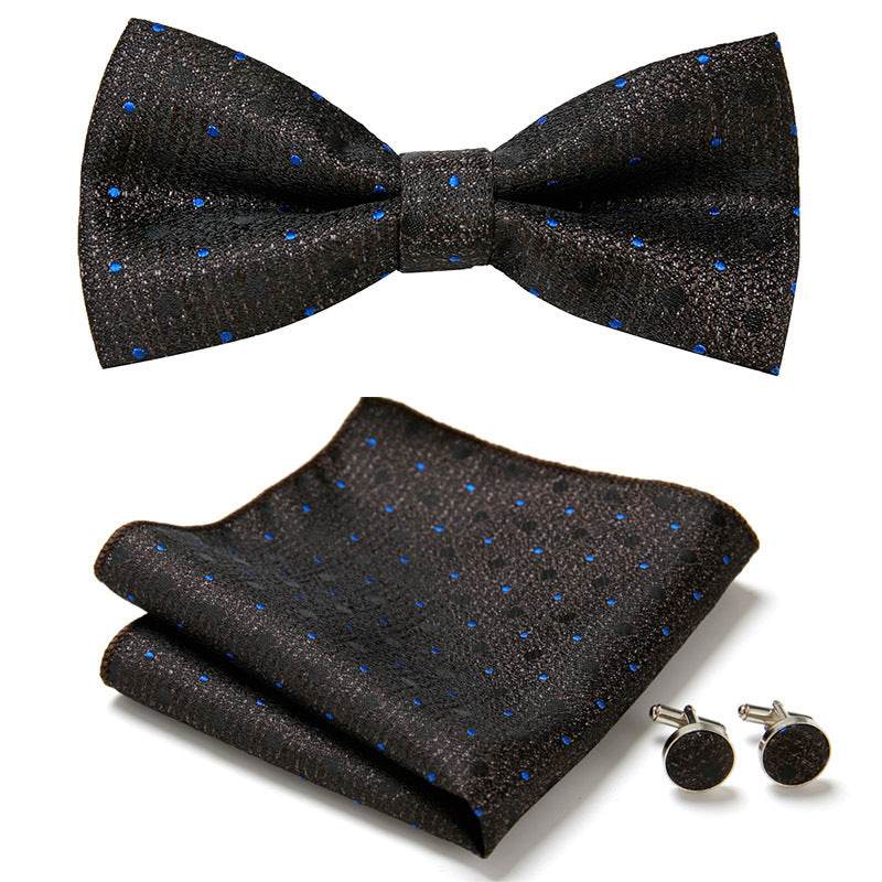 Three Piece Set Of Stylish Bow Ties - Mubimart