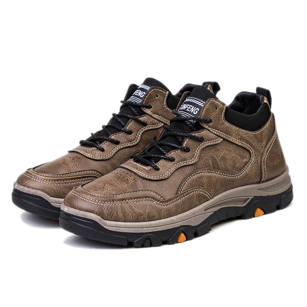 Men Boots Winter Warm Shoes Outdoor Walking Ankle Boots - Mubimart