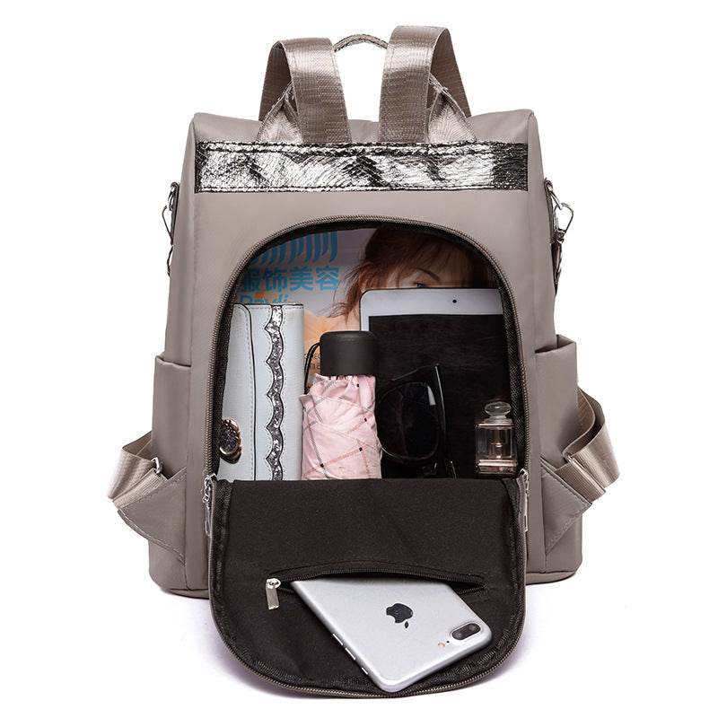 Fashion Stitching Backpack Women - Mubimart