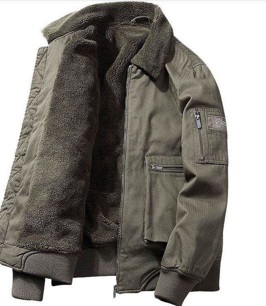 Men's Winter Fleece Thick Fleece Jacket - Mubimart