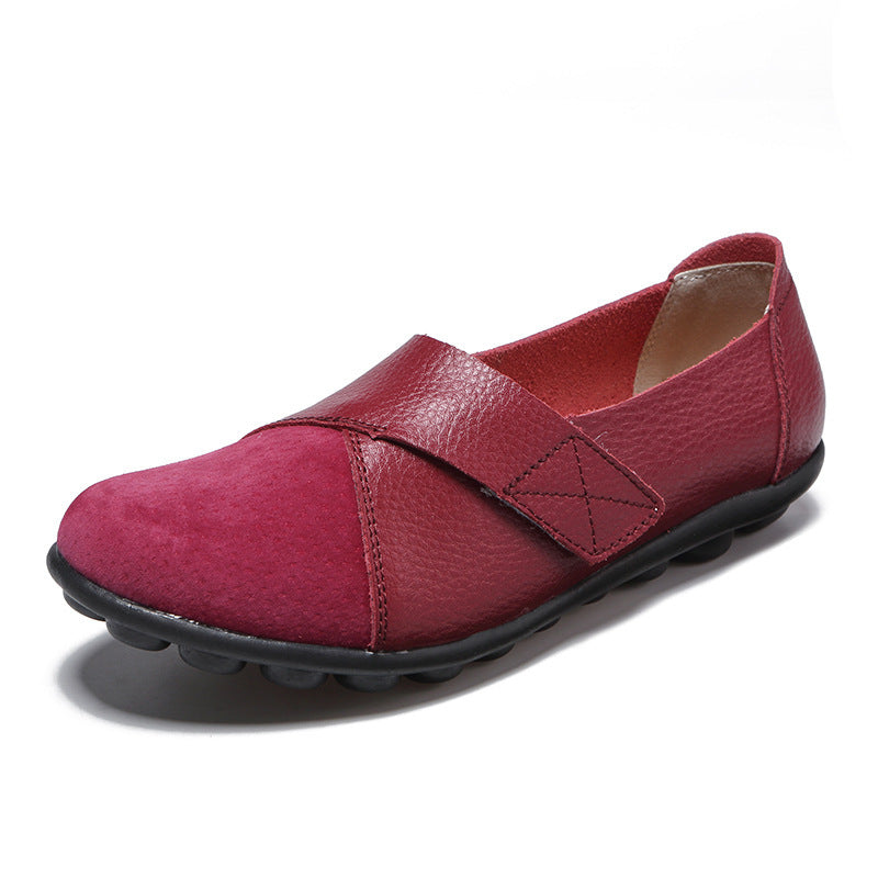 Dames Loafers Patchwork Zachte Zool Platte Schoenen