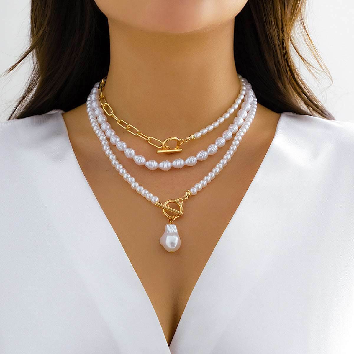 Irregular Chain Clavicle Necklace Women - Mubimart
