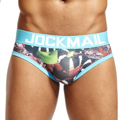 Men's Low Waist Printed Briefs