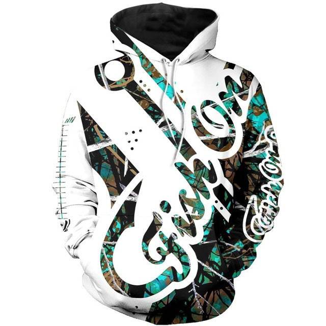 Hoodies For Men Cool Animal Print Street Trend - Mubimart